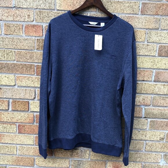 Brand New Calvin Klein Crewneck Sweater XL Blue - Picture 1 of 3